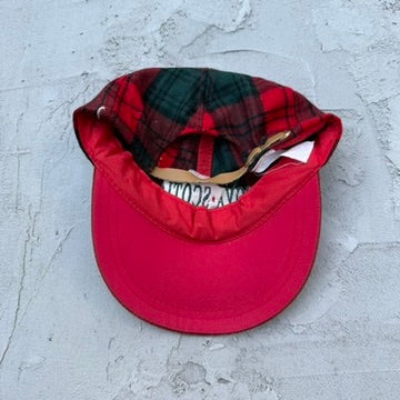 Vintage Nova Scotia Canada Plaid Suede Hat
