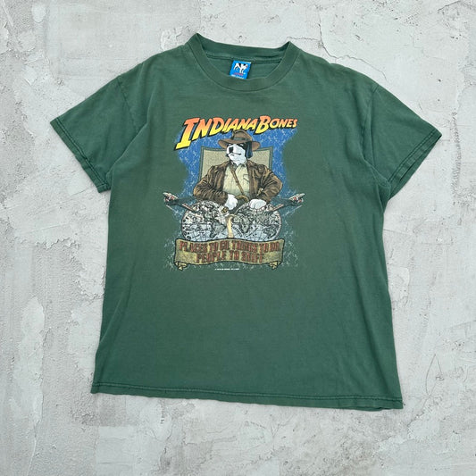 Vintage Big Dogs Indiana Jones Parody Youth T Shirt 1998