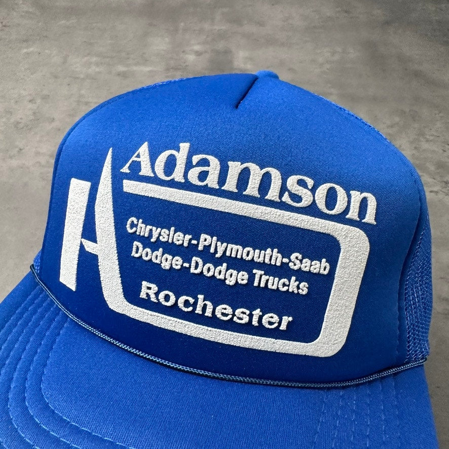 Vintage Adamson Motors Rochester Minnesota Trucker Hat