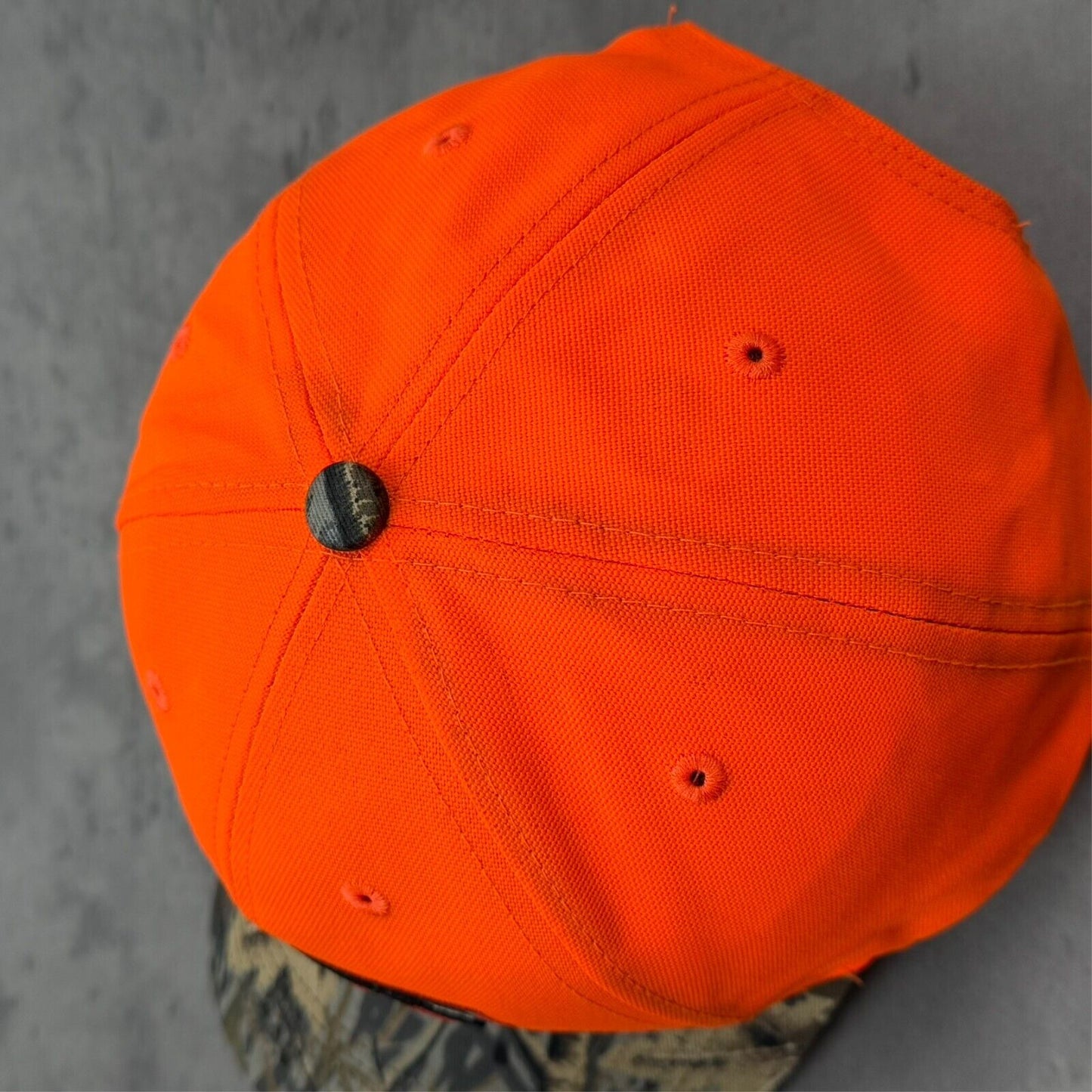 Bubba Burger Orange Camo Hat