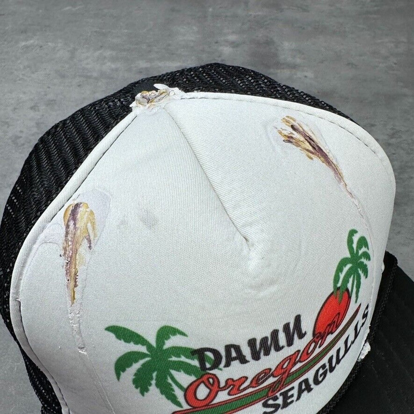 Vintage Damn Oregon Seagulls Bird Poop Novelty Hat