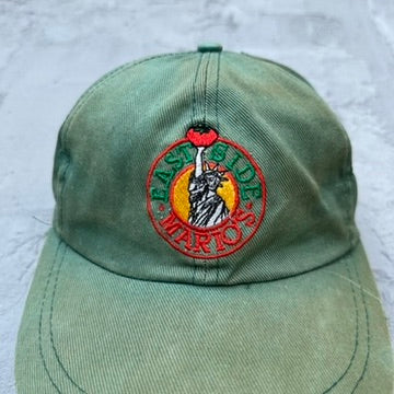 East Side Mario's New York Italian Green Hat Distressed