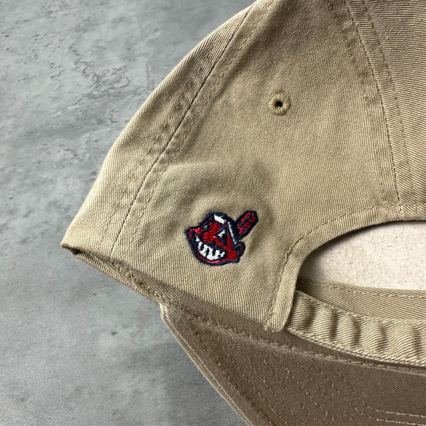 Vintage Deadstock NWT Cleveland Indians Khaki Annco Hat