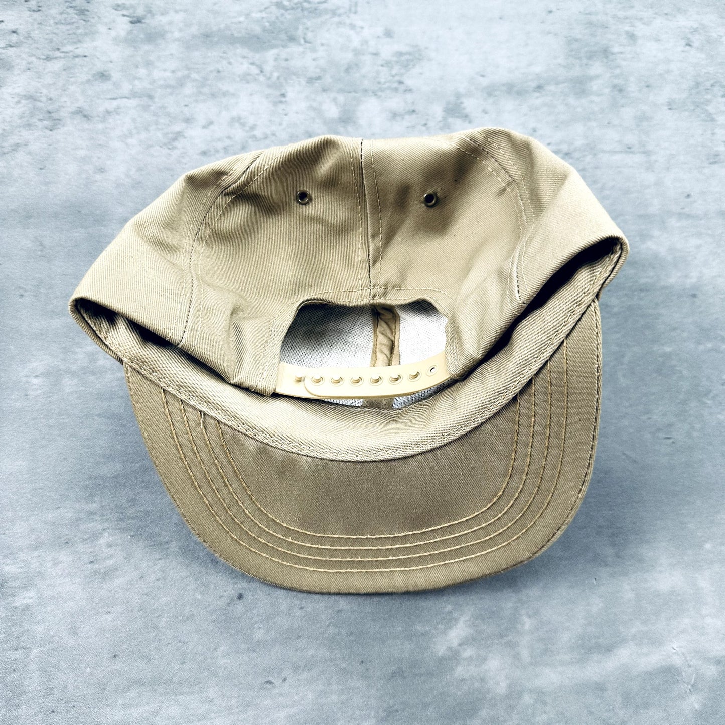 Vintage Hobie Pier Pressure Rainbow Khaki Hat