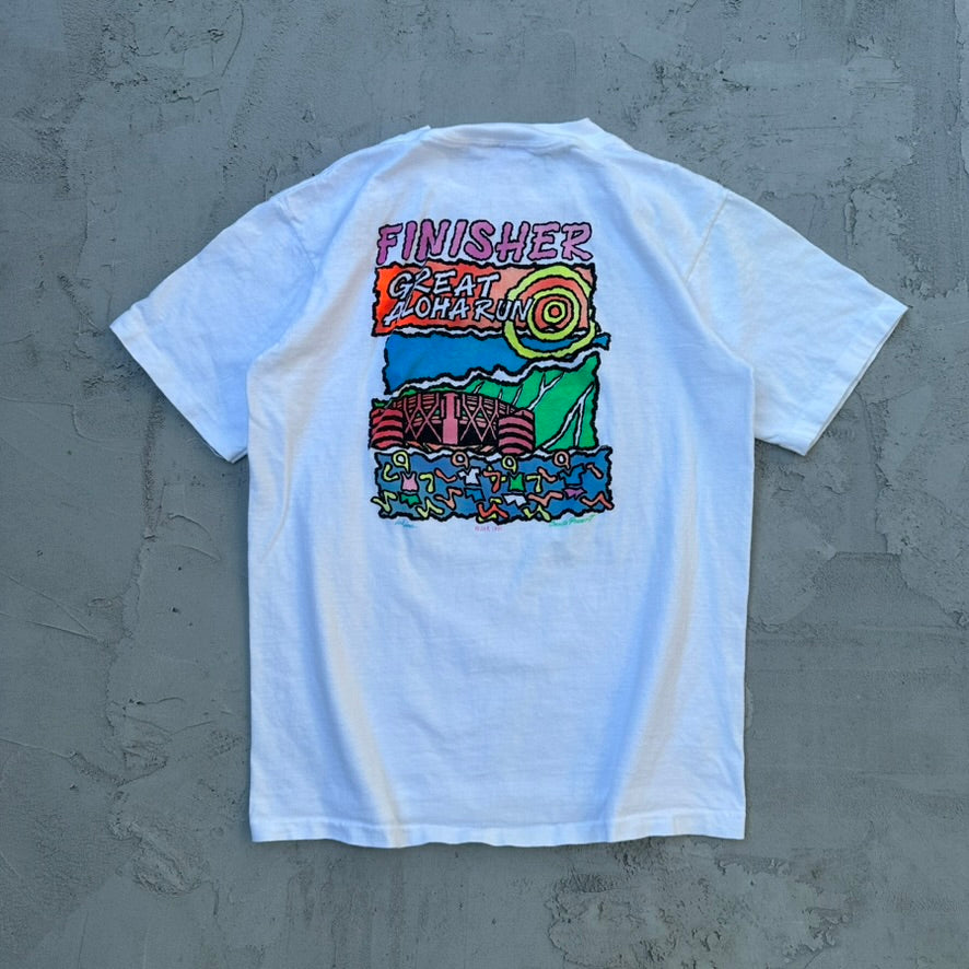 Vintage Great Aloha Run Hawaii 1991 T Shirt - M