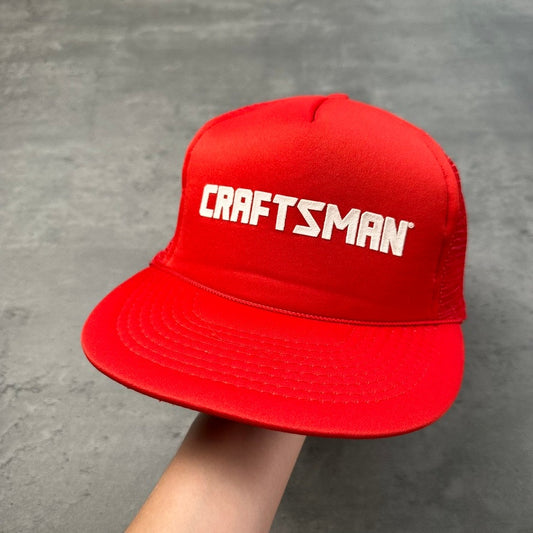 Vintage Craftsman Power Tools Red Trucker Hat