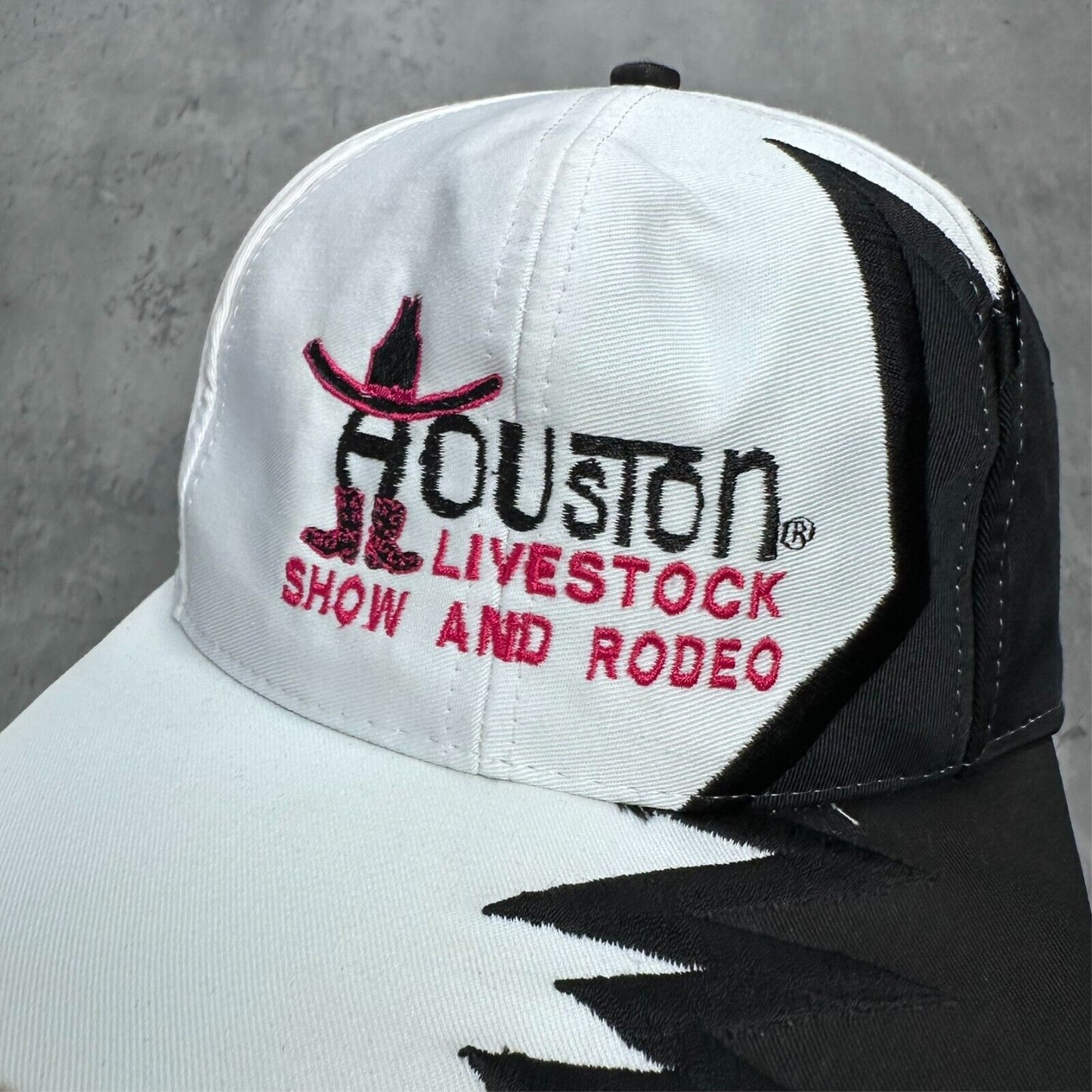 Vintage Houston Texas Livestock Show and Rodeo Jagged Edge Hat