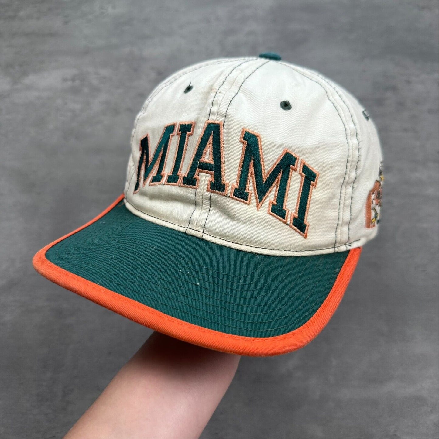 Vintage Starter University of Miami Hurricanes Distressed Hat