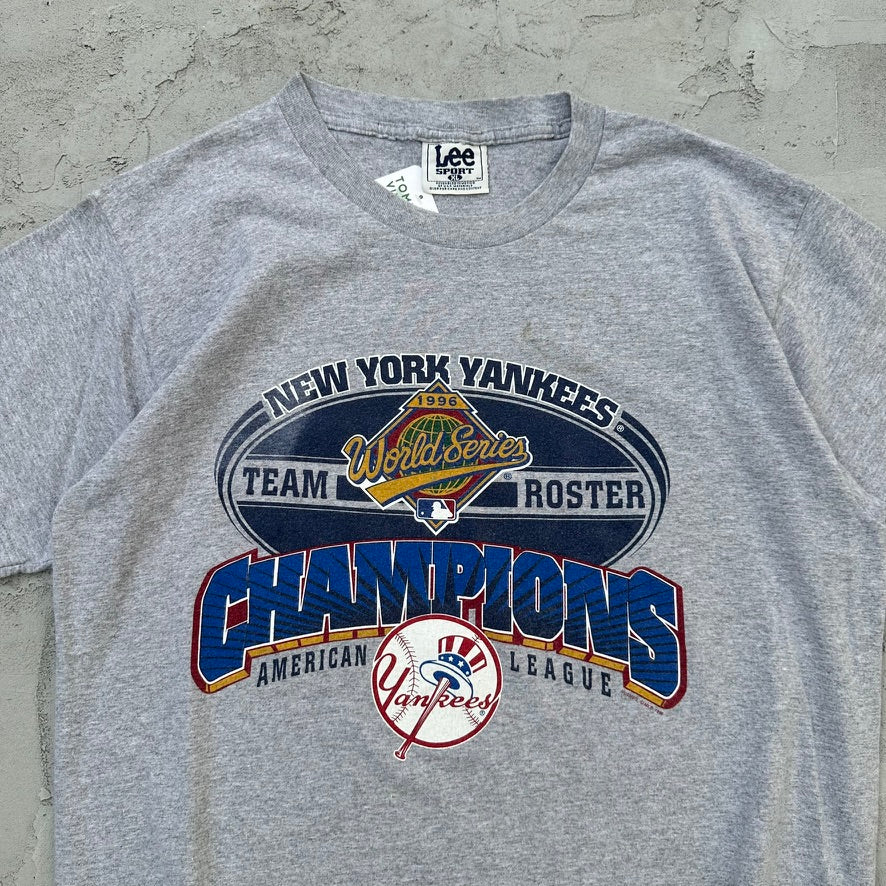 Vintage Lee MLB New York Yankees World Series 1996 Roster T Shirt - XL