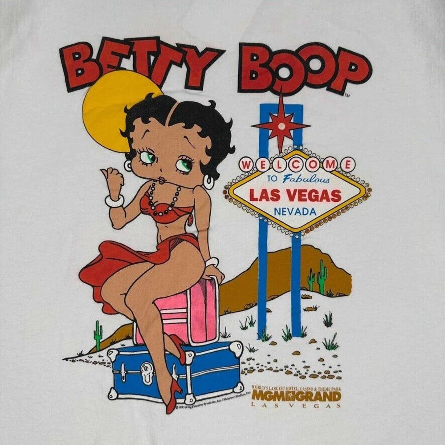 Vintage Betty Boop MGM Grand Las Vegas T Shirt - L