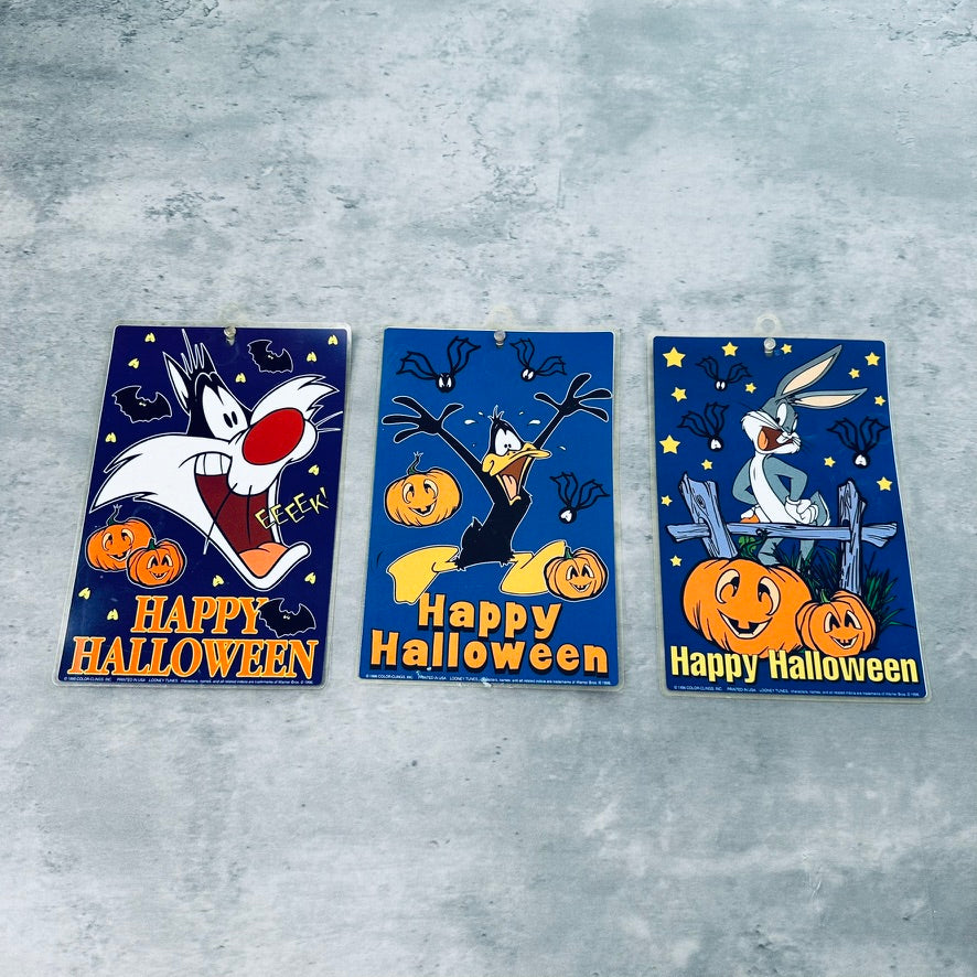 Vintage Looney Tunes Halloween Window Clings