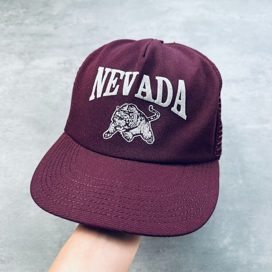 Vintage University of Nevada Wolf Pack Maroon Hat