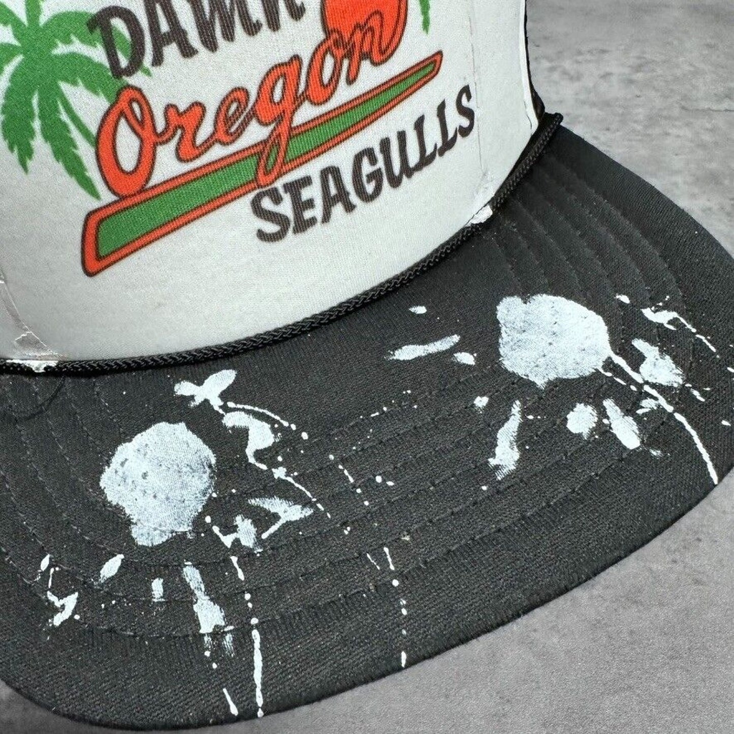 Vintage Damn Oregon Seagulls Bird Poop Novelty Hat