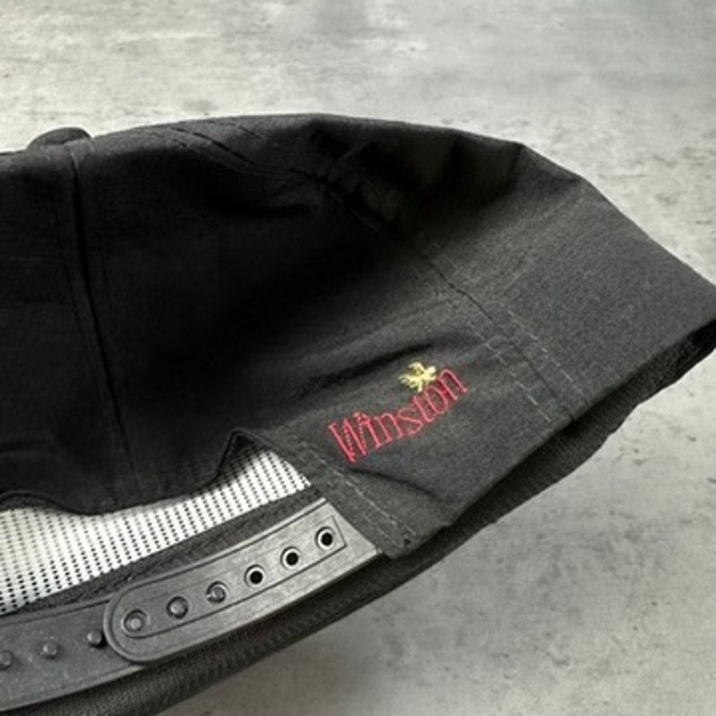 Vintage The Wrap Only Winston Has It Cigarette Black Hat