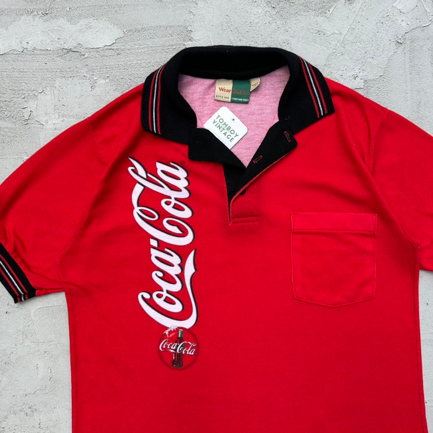 Vintage Coca Cola Collared Shirt - S