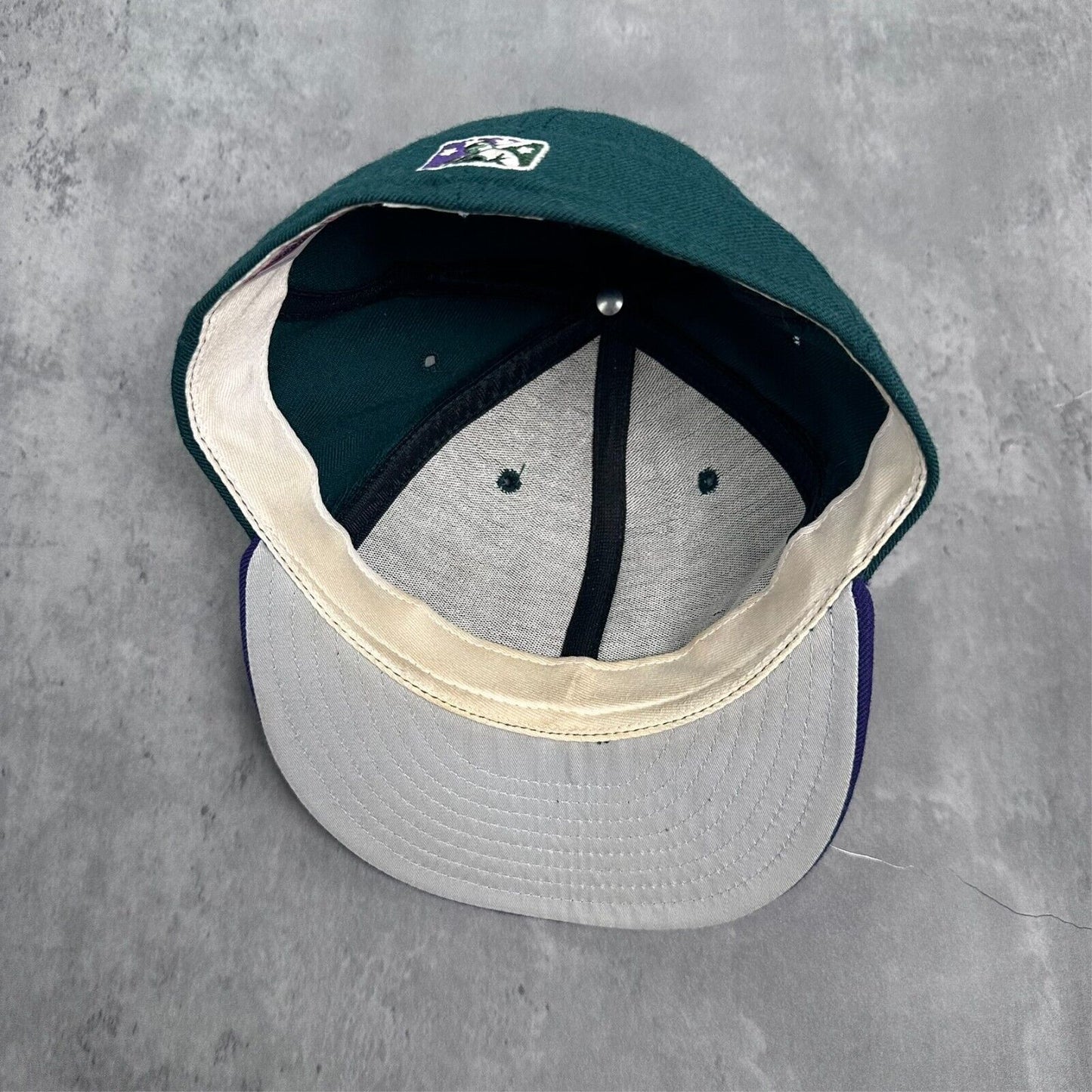 Vintage Augusta Green Jackets Minor League MLB Fitted New Era 5950 Pro Model Hat