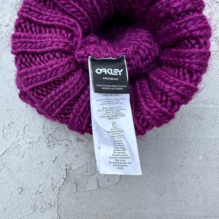 Oakley Custom Fit Purple Knit Beanie