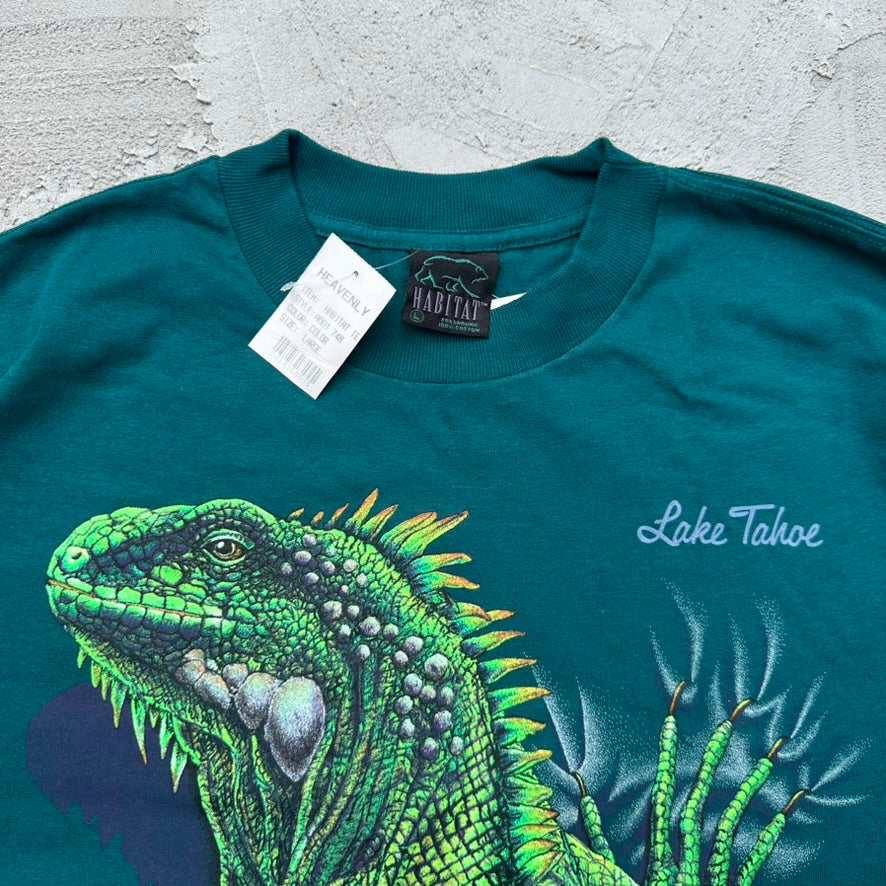 Vintage Deadstock NWT Iguana AOP T Shirt - L