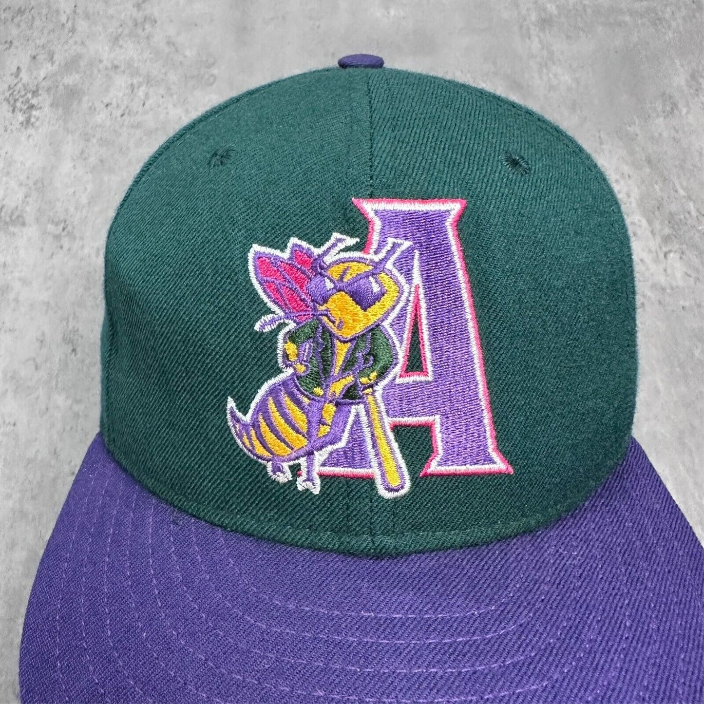 Vintage Augusta Green Jackets Minor League MLB Fitted New Era 5950 Pro Model Hat