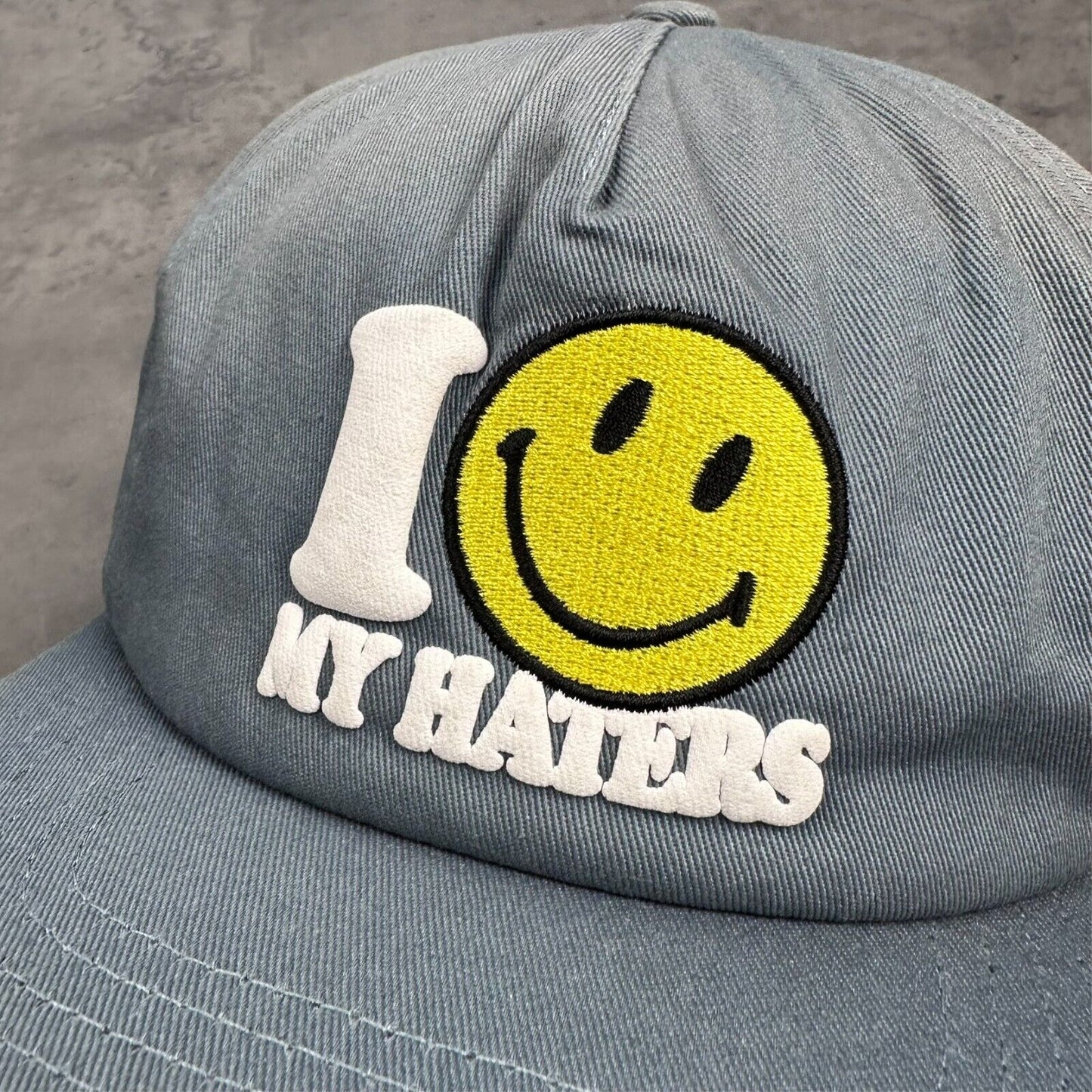 Market Studios Smiley Face Haters 5 Panel Hat