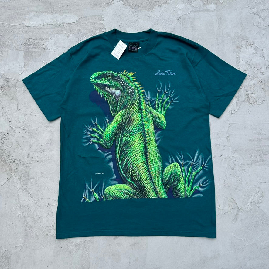 Vintage Deadstock NWT Iguana AOP T Shirt - L