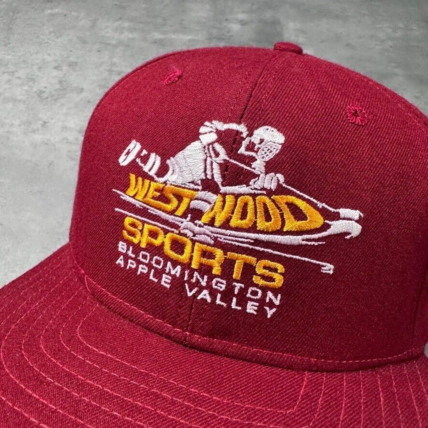 Vintage New Era Pro Model Westwood Sports Apple Valley Minnesota Hockey Hat