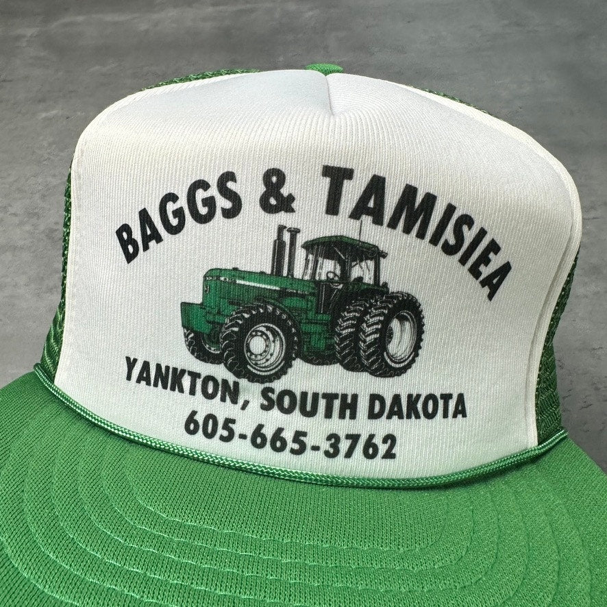 Vintage Baggs & Tamisiea Yankton South Dakota Tractor Farming Trucker Hat