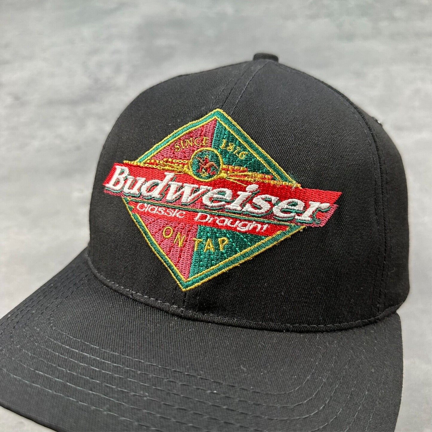 Vintage Deadstock Anheuser-Busch Budweiser Classic Draught On Tap Hat