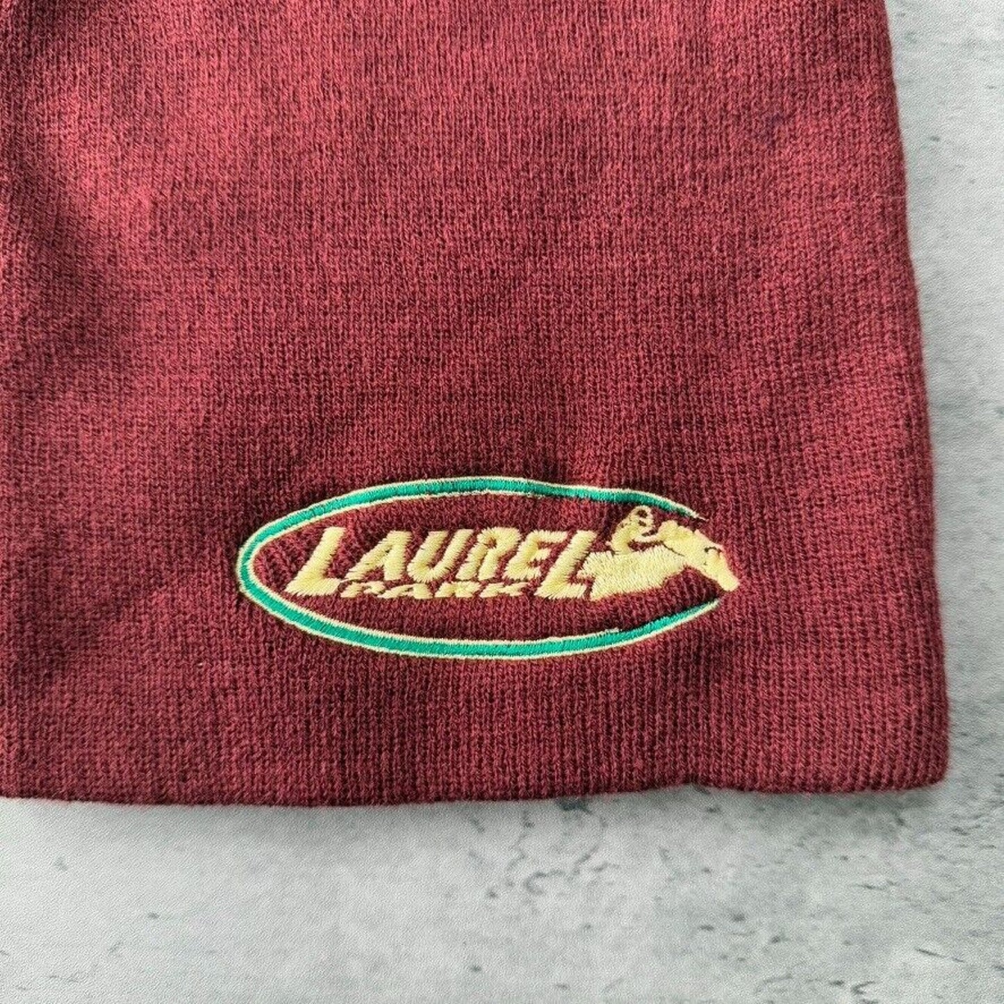 Vintage Laurel Park Horse Racing Beanie