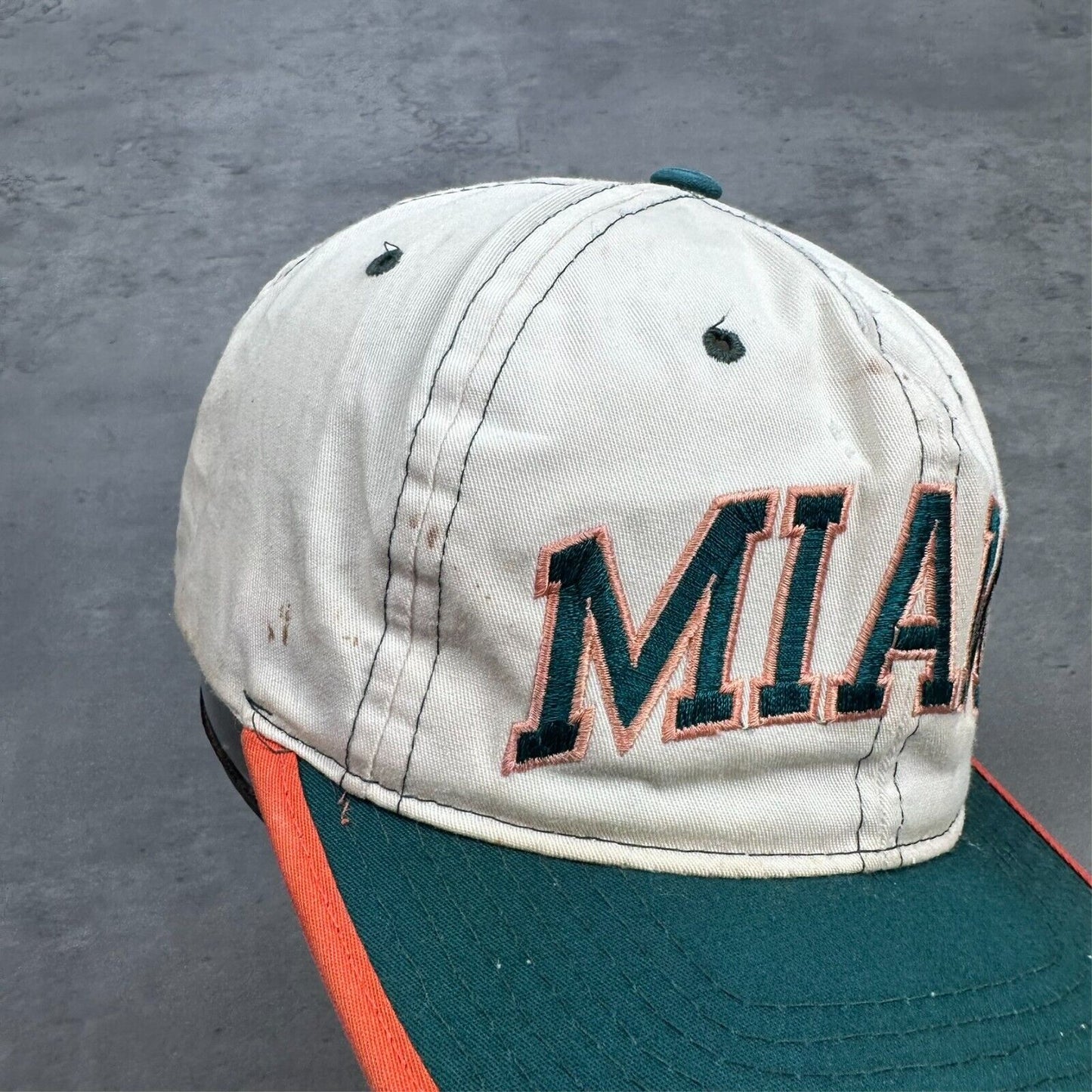 Vintage Starter University of Miami Hurricanes Distressed Hat