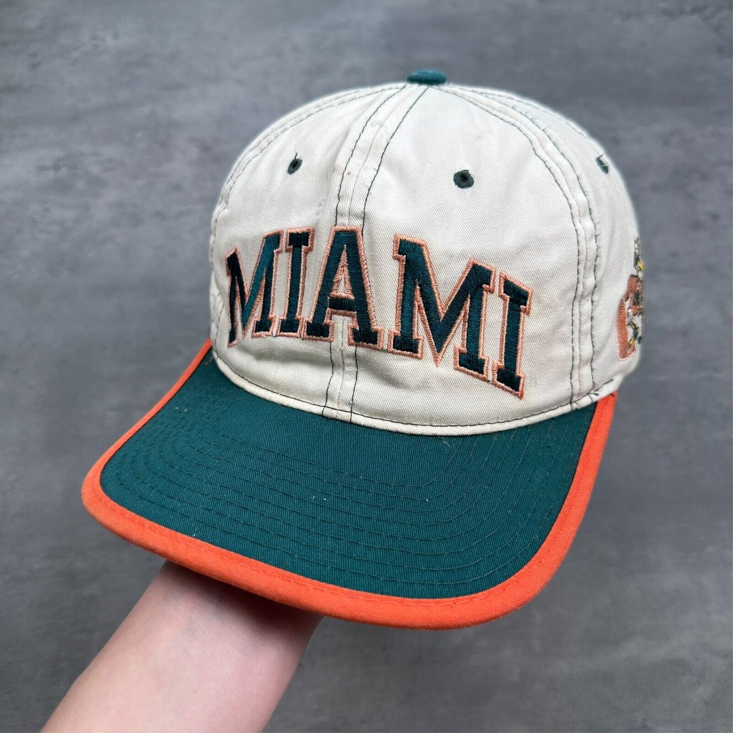 Vintage Starter University of Miami Hurricanes Distressed Hat