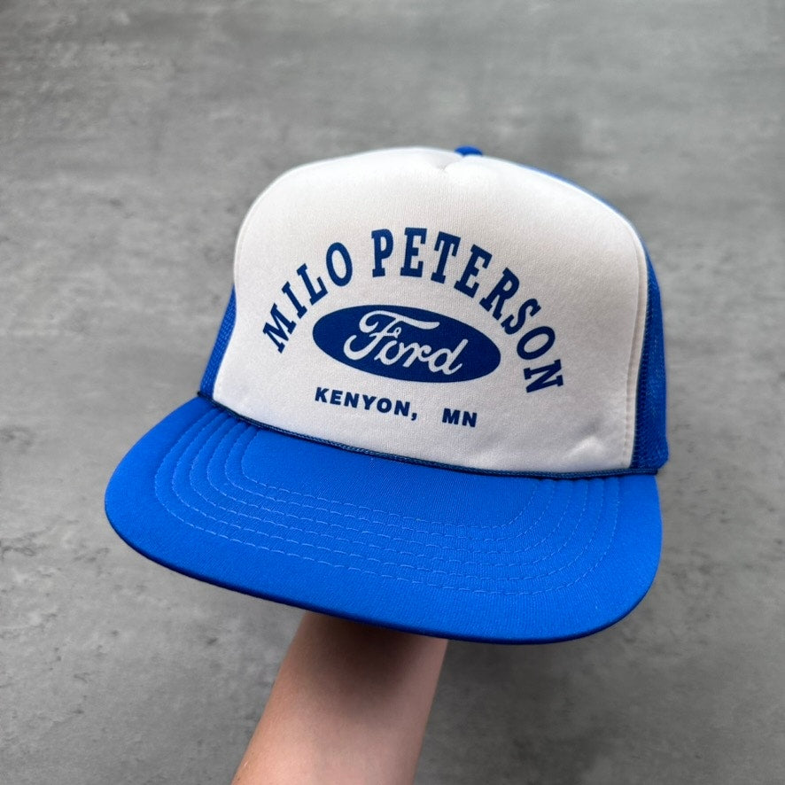 Vintage Ford Milo Peterson Dealership Kenyon Minnesota Hat