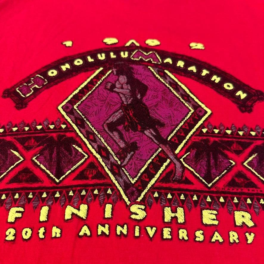 Vintage Honolulu Marathon Hawaii 1992 T Shirt - M