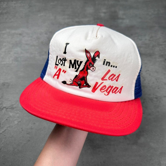 Vintage Lost My Ass In Las Vegas Donkey Novelty Funny Hat