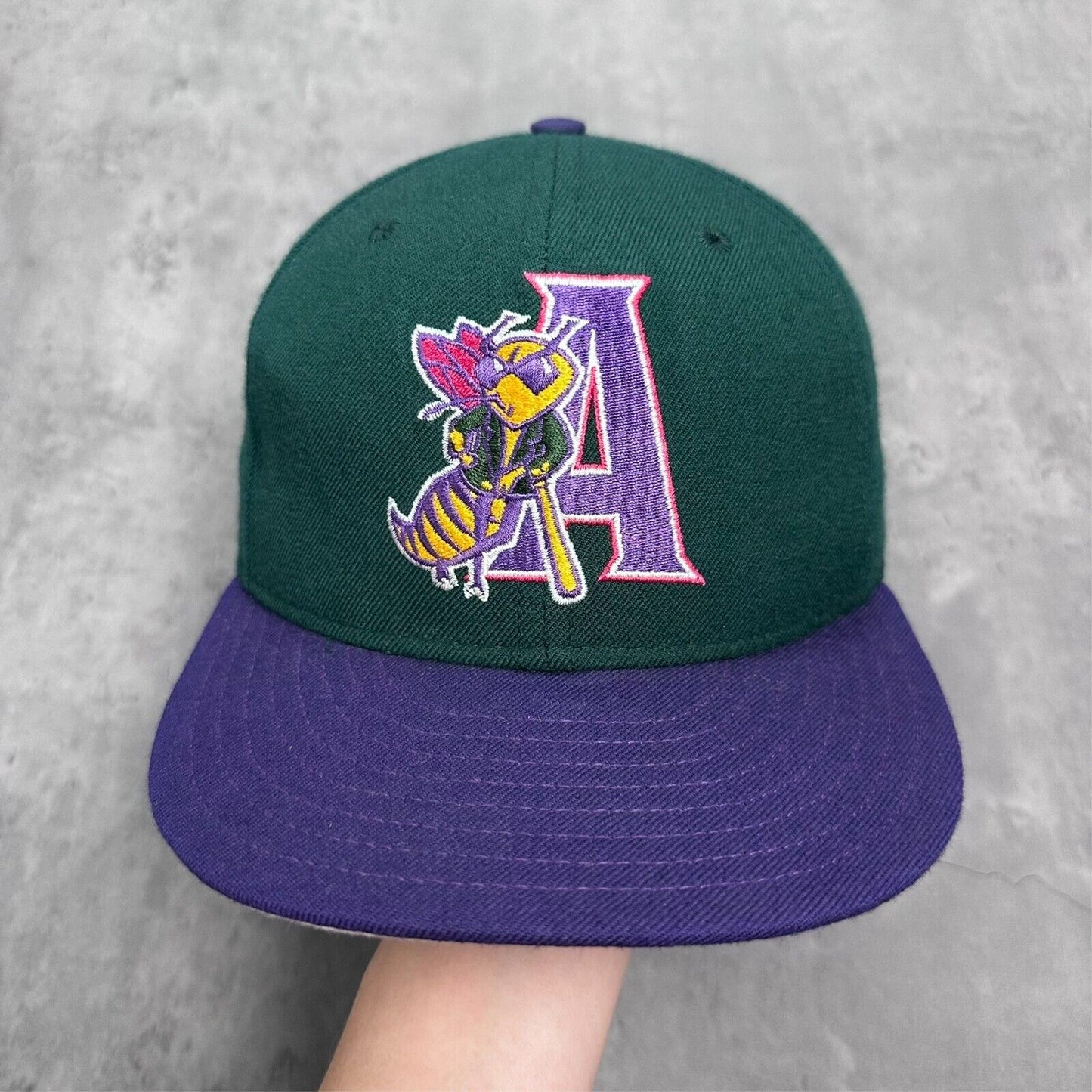 Vintage Augusta Green Jackets Minor League MLB Fitted New Era 5950 Pro Model Hat