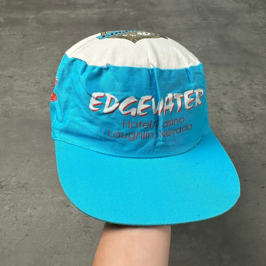 Vintage Edgewater Hotel Casino Laughlin Nevada Painters Cap Hat