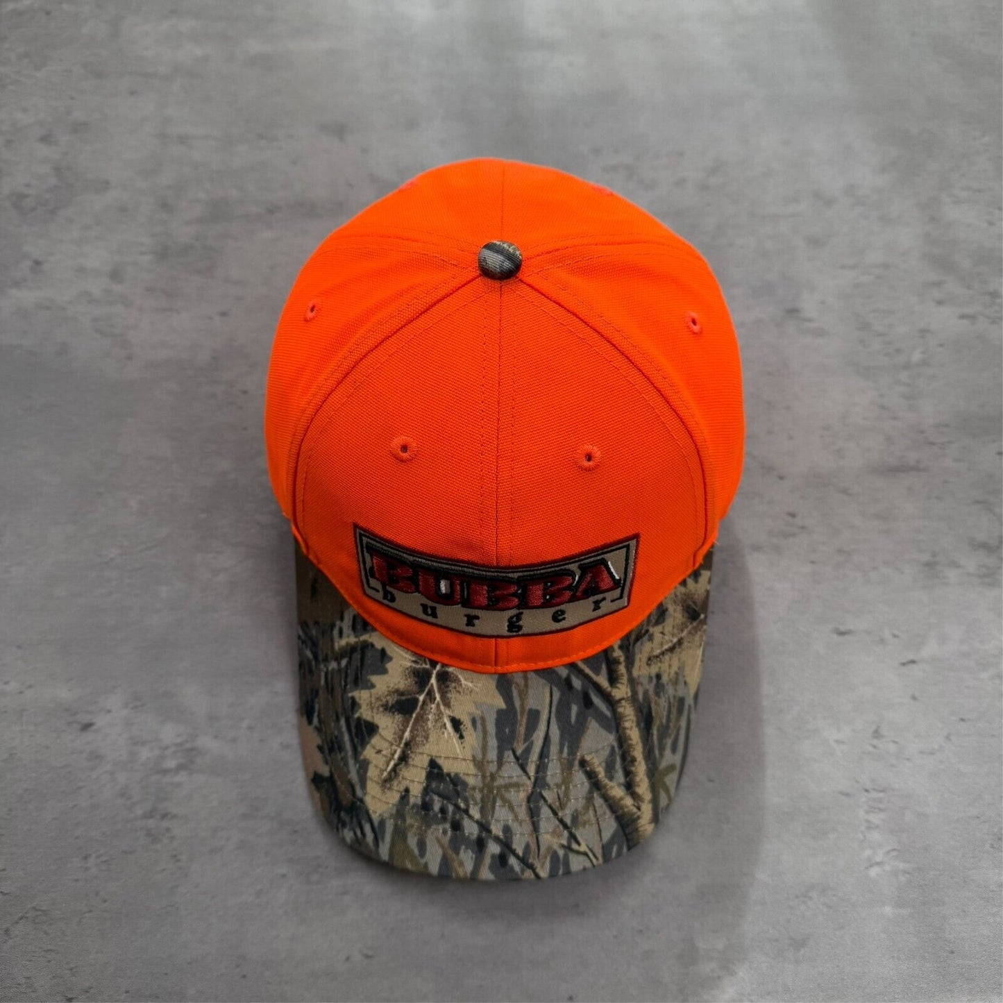 Bubba Burger Orange Camo Hat