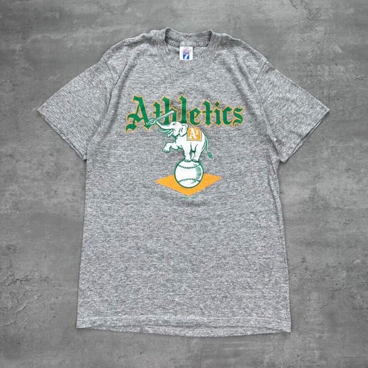 Vintage MLB Logo 7 Oakland A's Athletics T Shirt - S