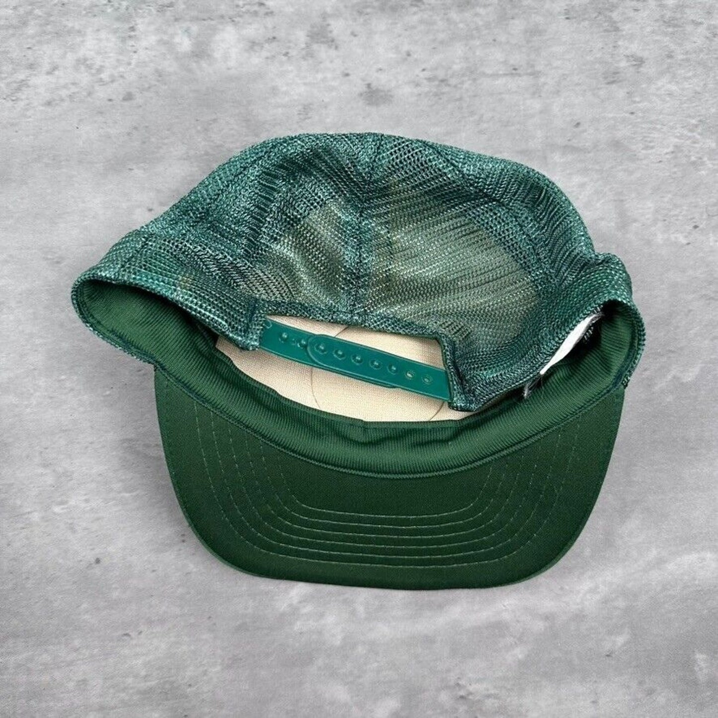 Vintage City of Lansing Michigan Green Trucker Hat