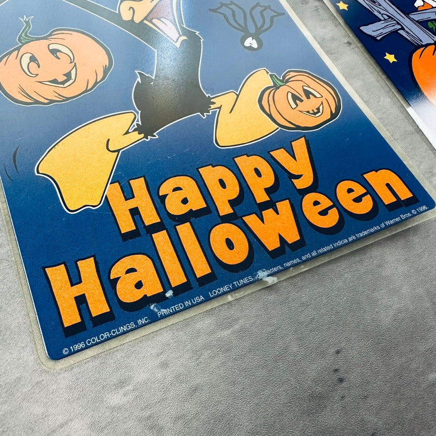 Vintage Looney Tunes Halloween Window Clings