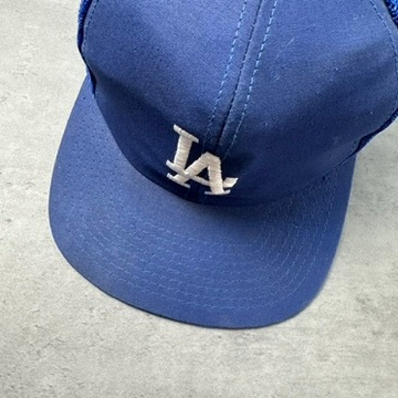 Vintage MLB Los Angeles Dodgers Twins Blue Snapback