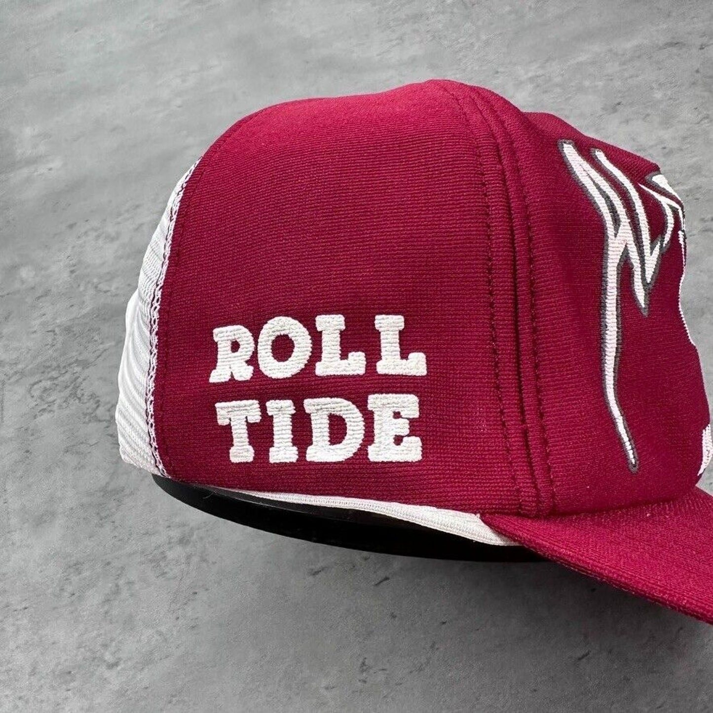 Vintage University of Alabama Crimson Tide Roll Tide Puff Print Elephant Hat