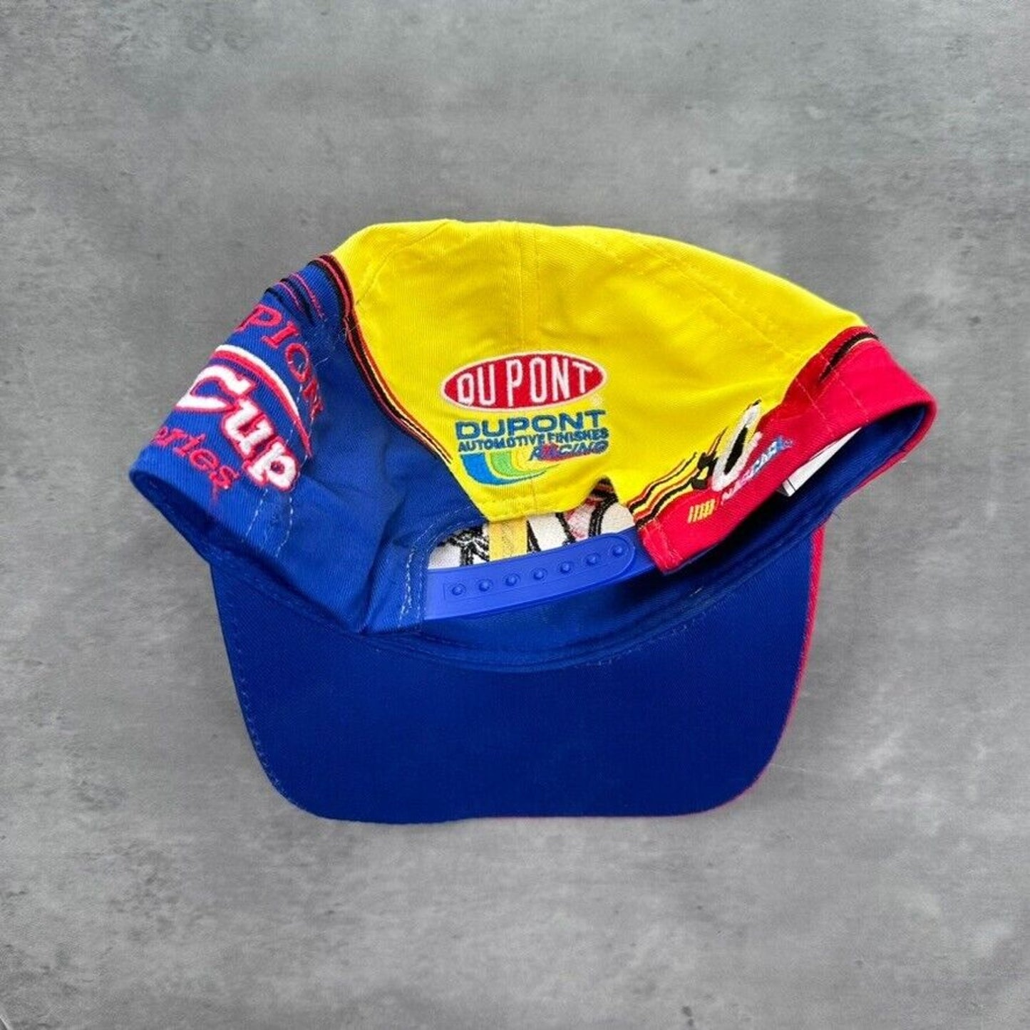 Vintage Jeff Gordon 24 Racing 1998 Champion NASCAR Winston Red Yellow Blue Hat