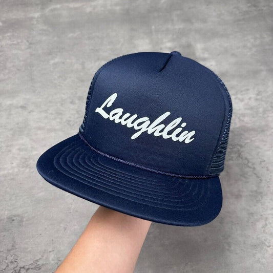 Vintage Laughlin Nevada Cursive Script Trucker Hat