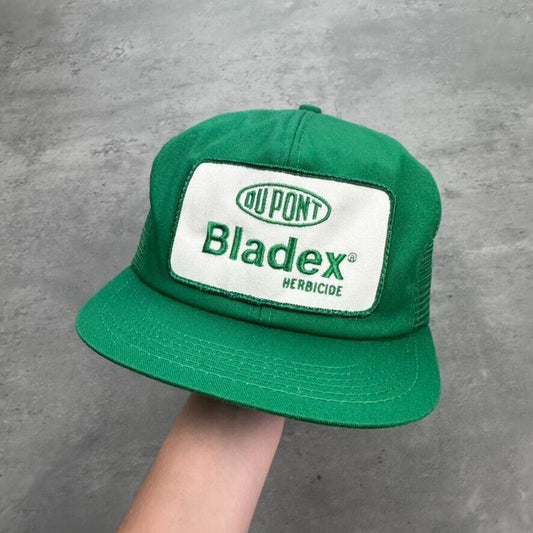 Vintage Dupont Bladex Herbicide Green Patch Trucker Hat