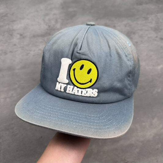 Market Studios Smiley Face Haters 5 Panel Hat