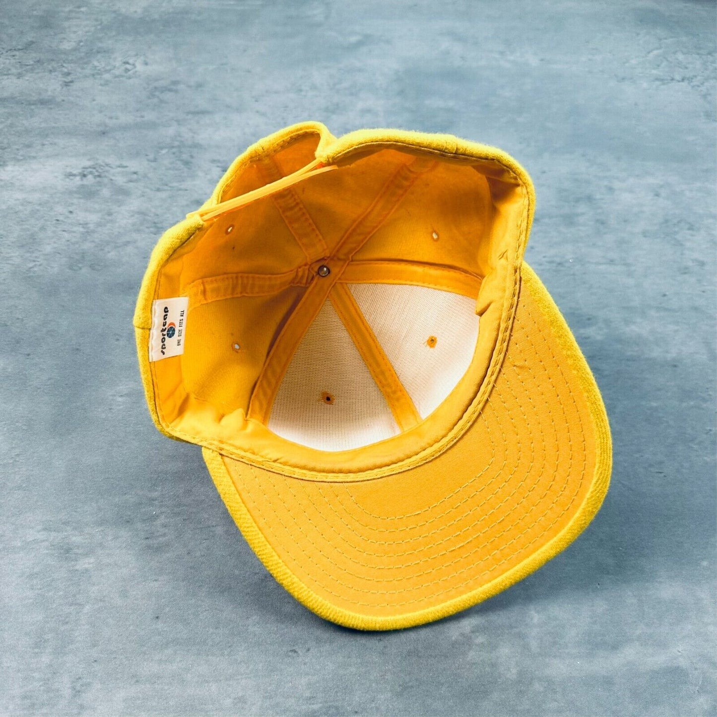 Vintage Hobie Pier Pressure Rainbow Yellow Hat