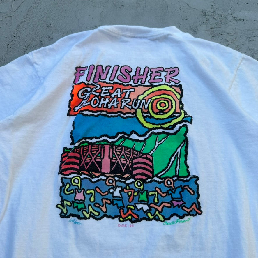 Vintage Great Aloha Run Hawaii 1991 T Shirt - M