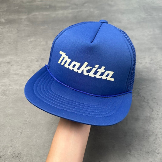 Vintage Makita Power Tools Blue Trucker Hat