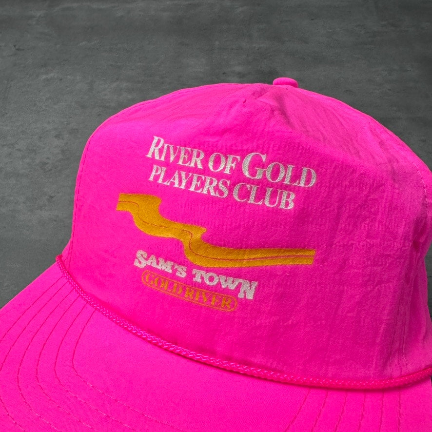 Vintage River of Gold Players Club Sam's Town Casino Hot Pink Hat